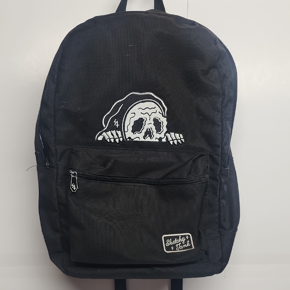 SKETCHY TANK LURKER ZUMIEZ black embroidered backpack sold out